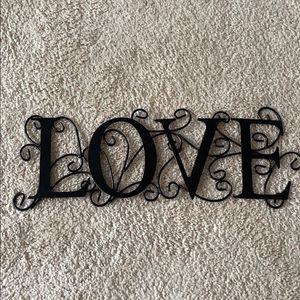 Love light weight decoration black and bronze